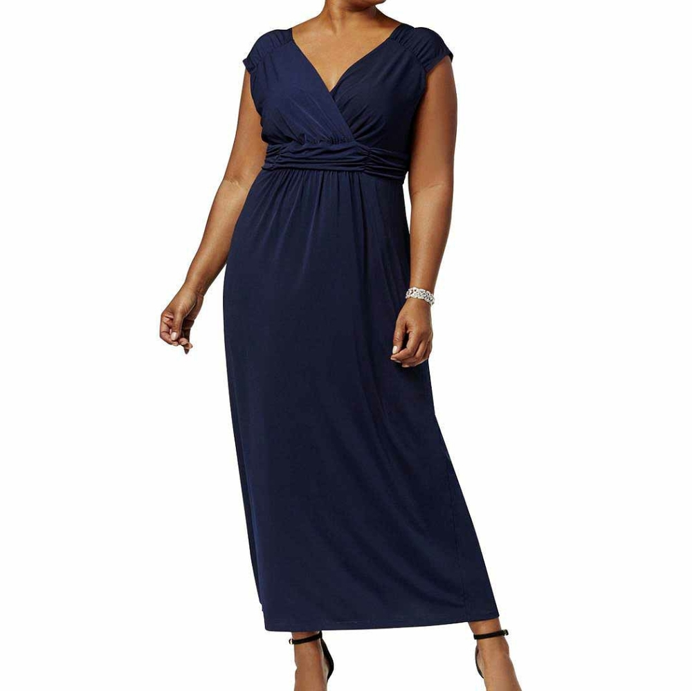 NY Collection Navy Dress Size 3X NWT